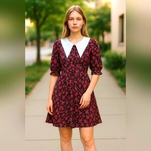 Y2k Fairycore PDL BRAND Floral Pink and Purple Womens Dress Doll Cottagecore